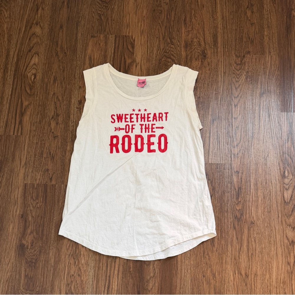 Sweetheart of the Rodeo White Tank Top